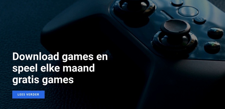 Speel gratis spelletjes Sjabloon