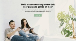 Klaar Voor Gebruik Siteontwerp Voor Populaire Spellen