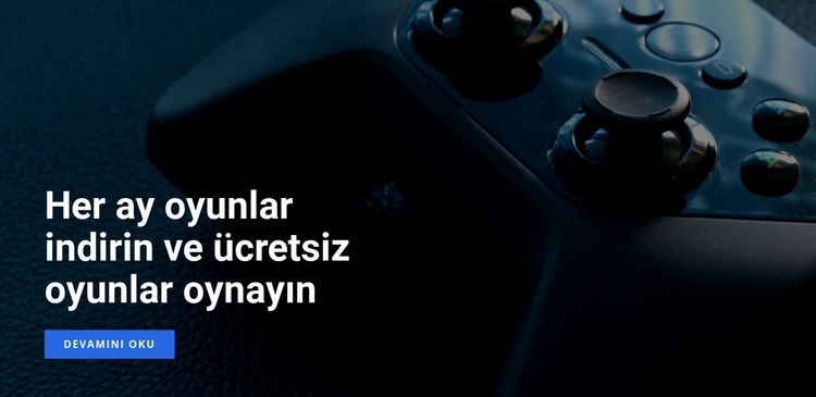 Ücretsiz oyunlar oynayın Şablon