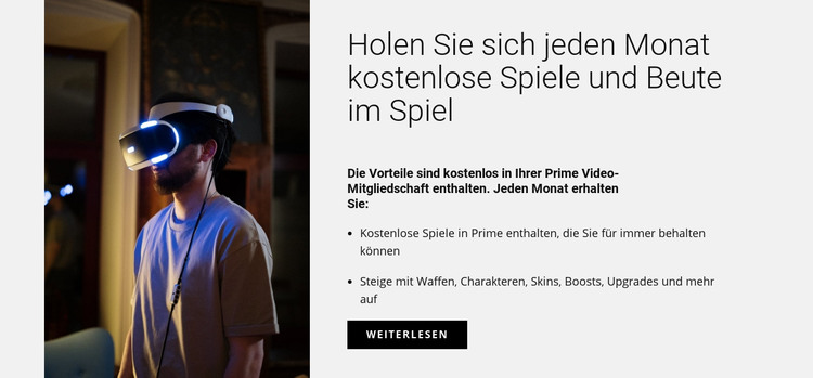 Holen Sie sich kostenlose Spiele HTML-Vorlage