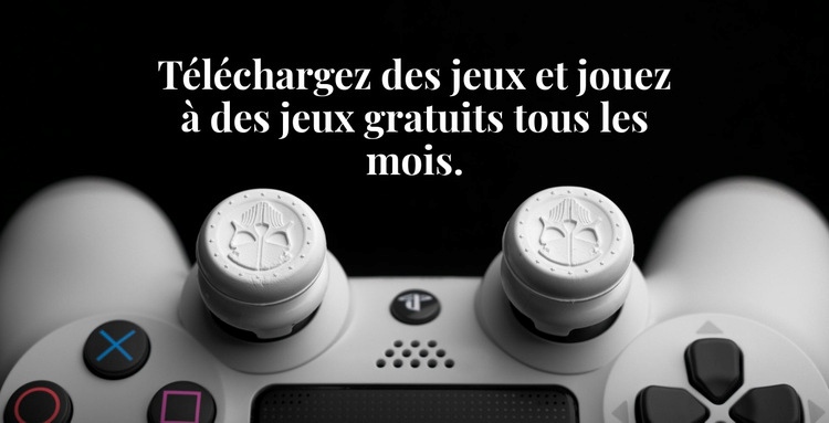 Téléchargez des jeux et jouez gratuitement Modèle d'une page