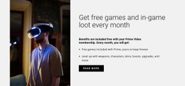 Get Free Games -Ready To Use Homepage Design