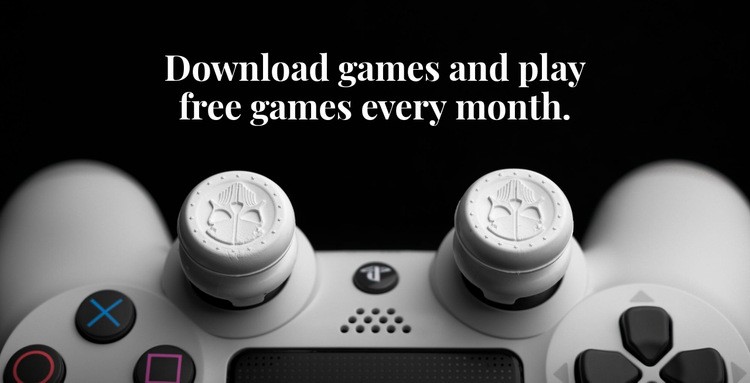 Download games and play free Homepage Design
