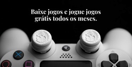 Baixe Jogos E Jogue Gratuitamente - Modelo HTML De Uma Página