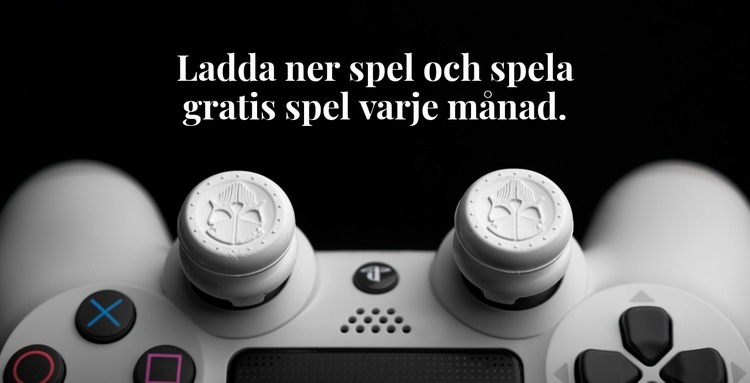 Ladda ner spel och spela gratis CSS -mall