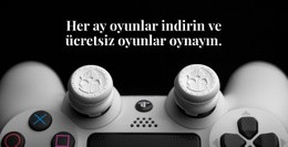 Oyunları Indirin Ve Ücretsiz Oynayın Için Çok Amaçlı Web Sitesi Modeli