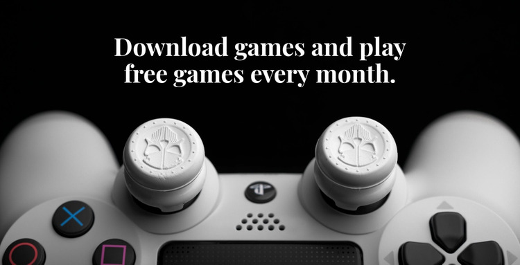 Download games and play free Website Mockup