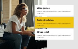 Games For Every Interest Simple HTML CSS Template