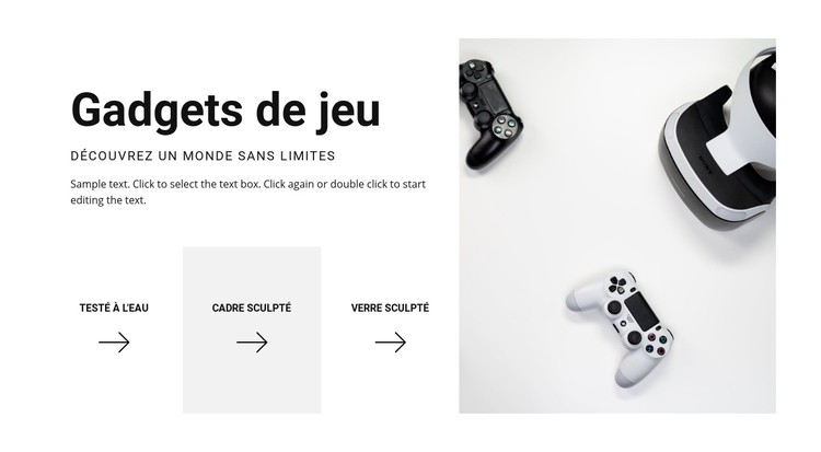 Nouveaux gadgets de jeu Modèle CSS