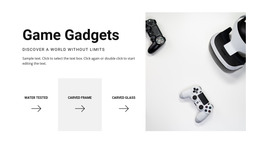 New game gadgets - CSS Template by Nicepage