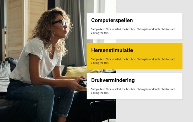 Games voor elke interesse CSS-sjabloon