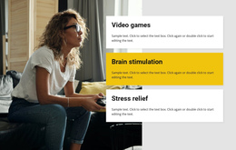 Games For Every Interest - Customizable Professional One Page Template