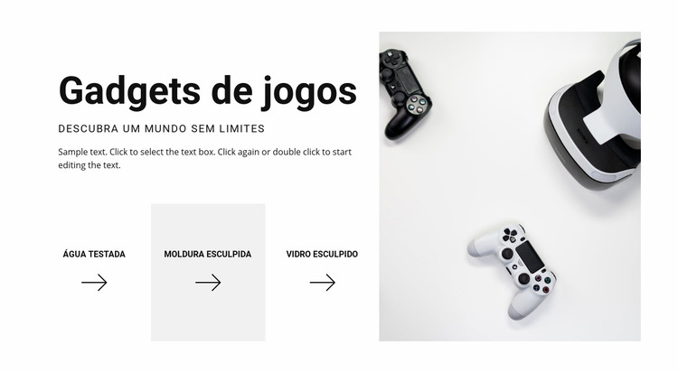 Novos gadgets de jogos Template Joomla