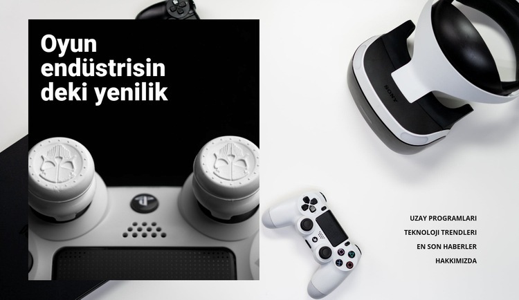 Oyun endüstrisinde yenilik Web sitesi tasarımı