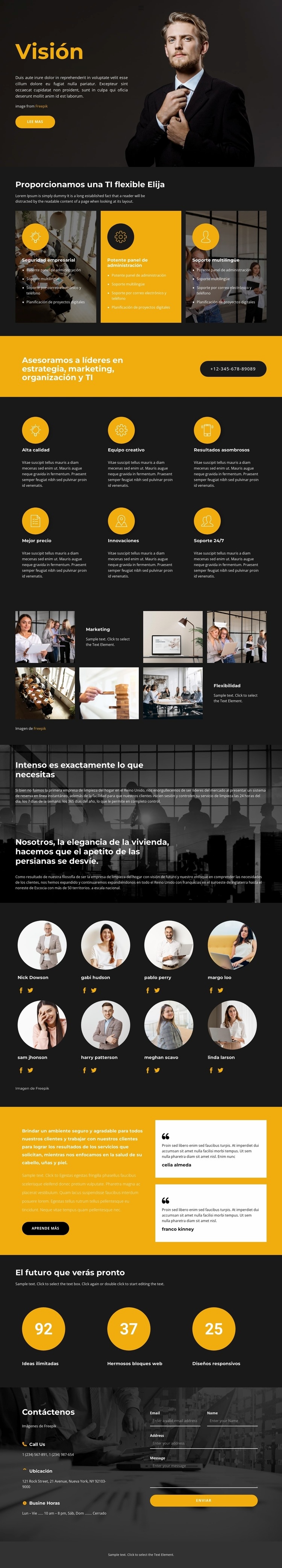 novedad empresarial Creador de sitios web HTML