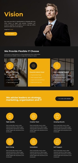 Business Novelty - Easy-To-Use One Page Template