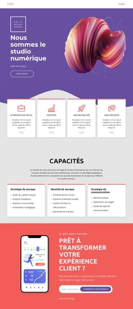 Nous Sommes Le Studio Numérique - Meilleur Modèle HTML5