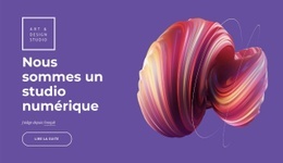 Marketing Numérique Et Productions Numériques - Page De Destination Prête À L'Emploi