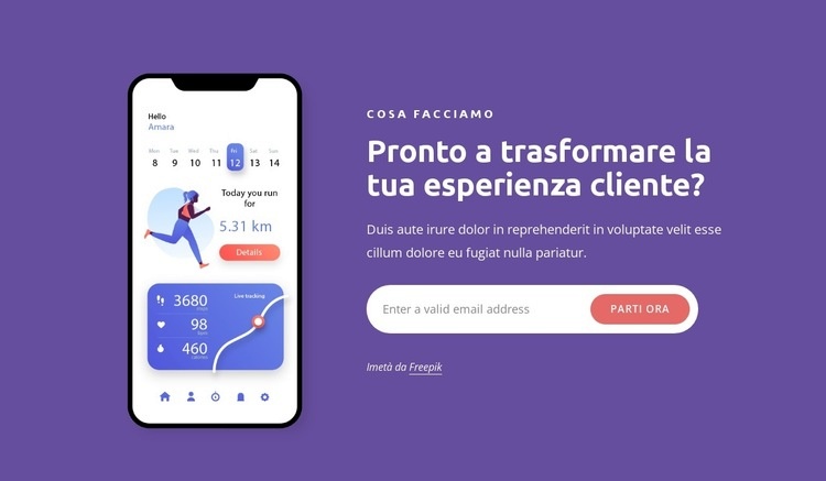 Sviluppiamo applicazioni Android e iOS Mockup del sito web