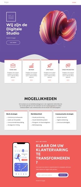 Wij Zijn De Digitale Studio - Gratis Websitesjabloon