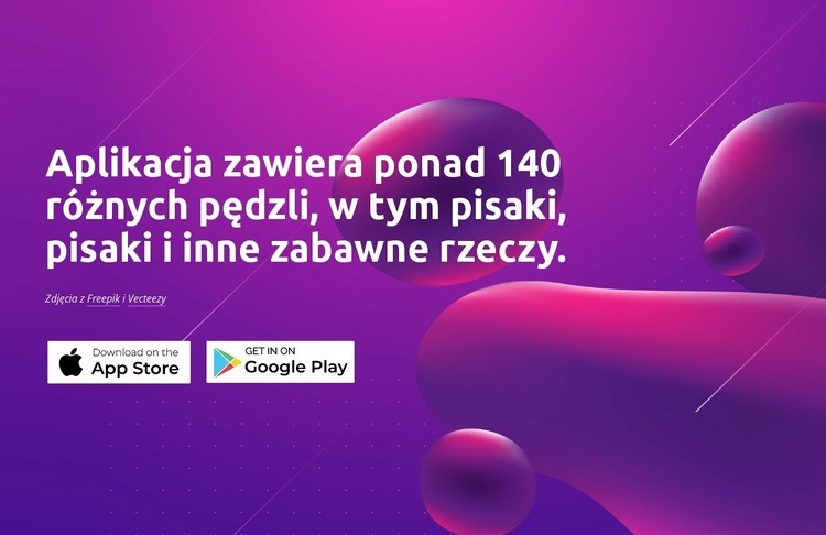 Najlepsza aplikacja do grafiki cyfrowej Makieta strony internetowej