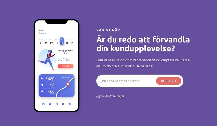 Vi utvecklar både Android- och iOS-applikationer CSS -mall