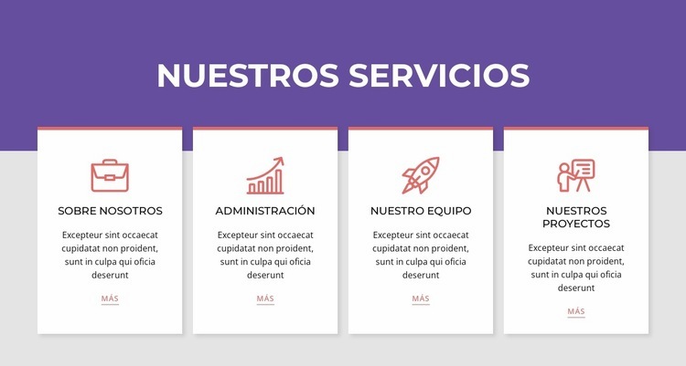 Servicios en repetidor de red Página de destino