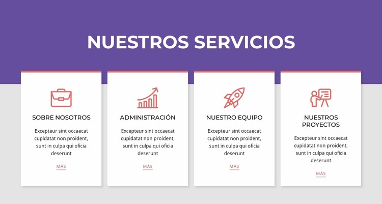 Servicios en repetidor de red Plantilla Joomla