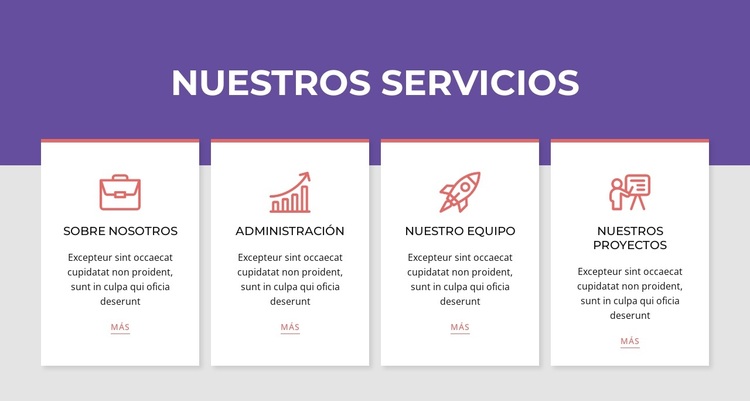 Servicios en repetidor de red Tema de WordPress