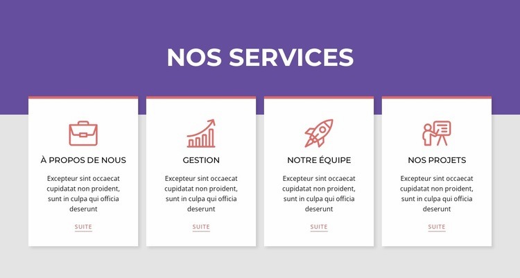 Services dans le répéteur de réseau Conception de site Web