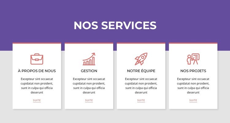 Services dans le répéteur de réseau Modèle d'une page