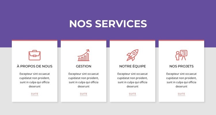 Services dans le répéteur de réseau Page de destination