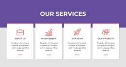 Services in grid repeater - Html Code Example by Nicepage