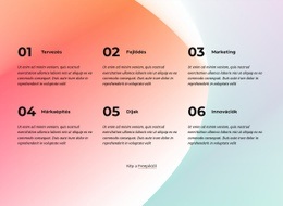 Szövegek Színátmenetes Háttéren – Kész Webhelytéma