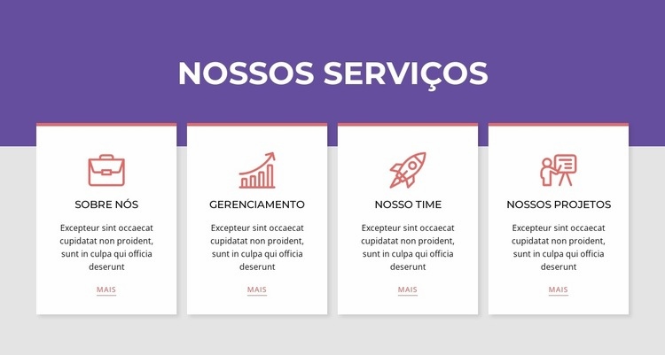 Serviços em repetidor de rede Modelos de construtor de sites