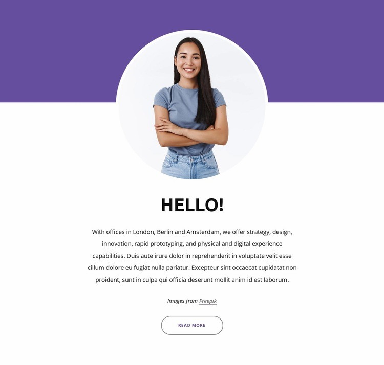 Company consulting team Squarespace Template Alternative