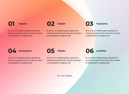 Degrade Arka Plandaki Metinler - Ücretsiz Şablon