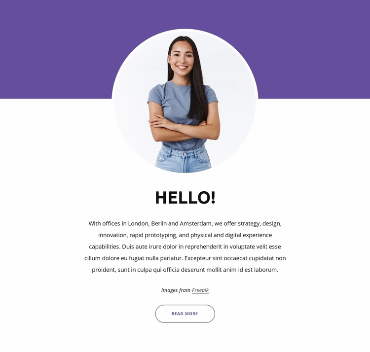 Company consulting team Website Template