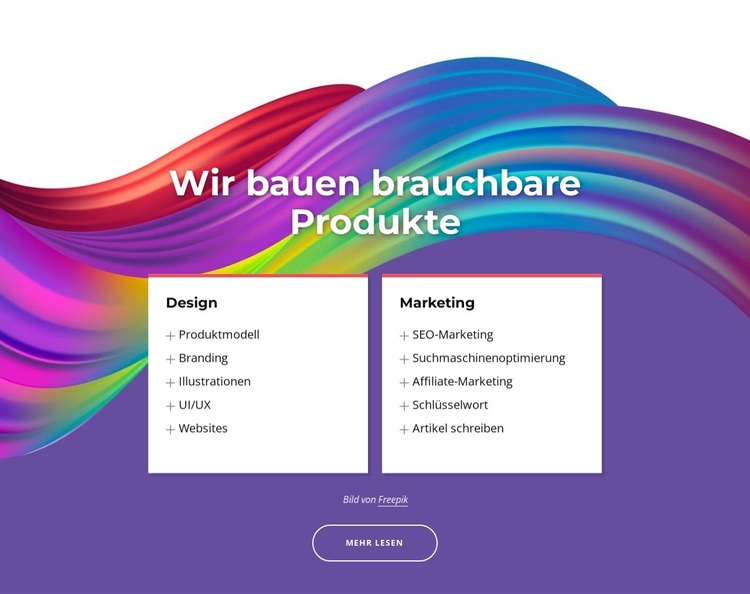 Wir bauen großartige Produkte WordPress-Theme