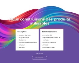 Nous Fabriquons D'Excellents Produits - Maquette De Site Web Facile À Utiliser