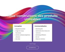 Nous Fabriquons D'Excellents Produits - Modèle De Page HTML