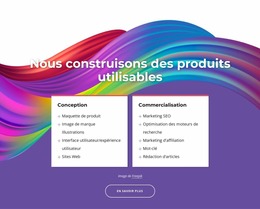 Nous Fabriquons D'Excellents Produits - Un Magnifique Modèle Joomla