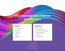 Websiteontwerp Voor We Bouwen Geweldige Producten