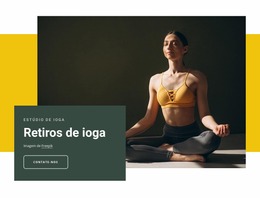 Principais Retiros De Ioga - Modelo Joomla Profissional Personalizável