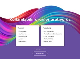 Harika Ürünler Üretiyoruz Için Web Sitesi Tasarımı