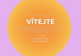HTML Stránka Pro Vítejte Blok Na Abstraktní Pozadí