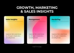 3 Columns With Gradient Background Free CSS Website