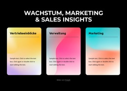 Integriertes Mehrfachlayout Für 3 Spalten Mit Hintergrund Mit Farbverlauf