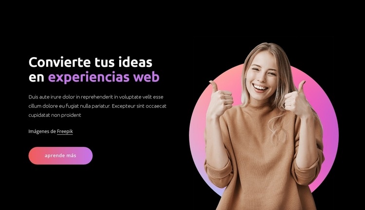 Gestión de la experiencia web Plantillas de creación de sitios web