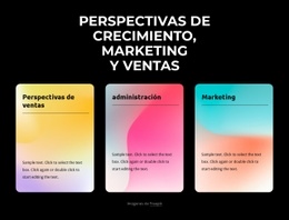 Mejor Diseño De Página De Destino Para 3 Columnas Con Fondo Degradado